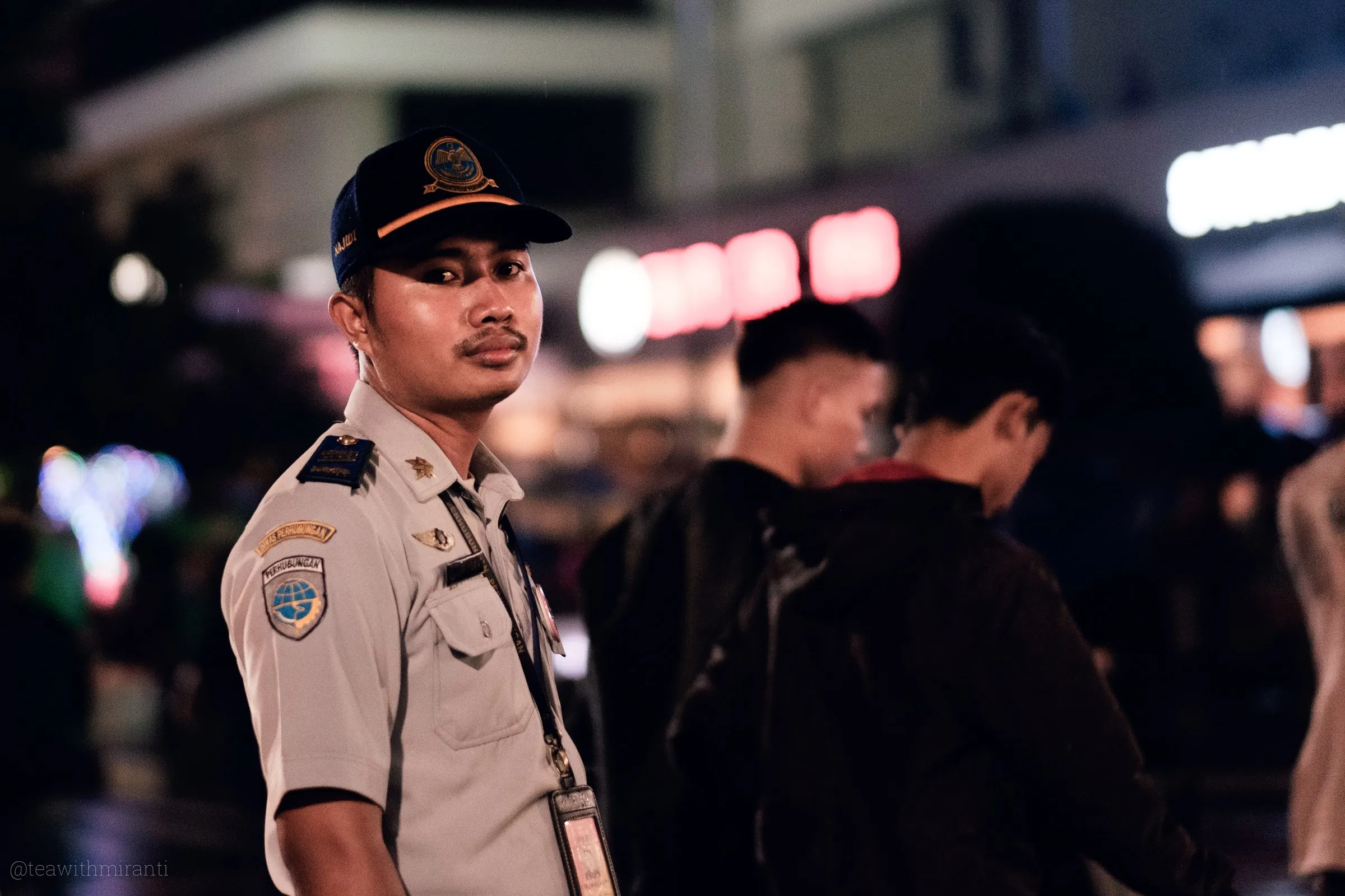 Officials from the transportation office on duty