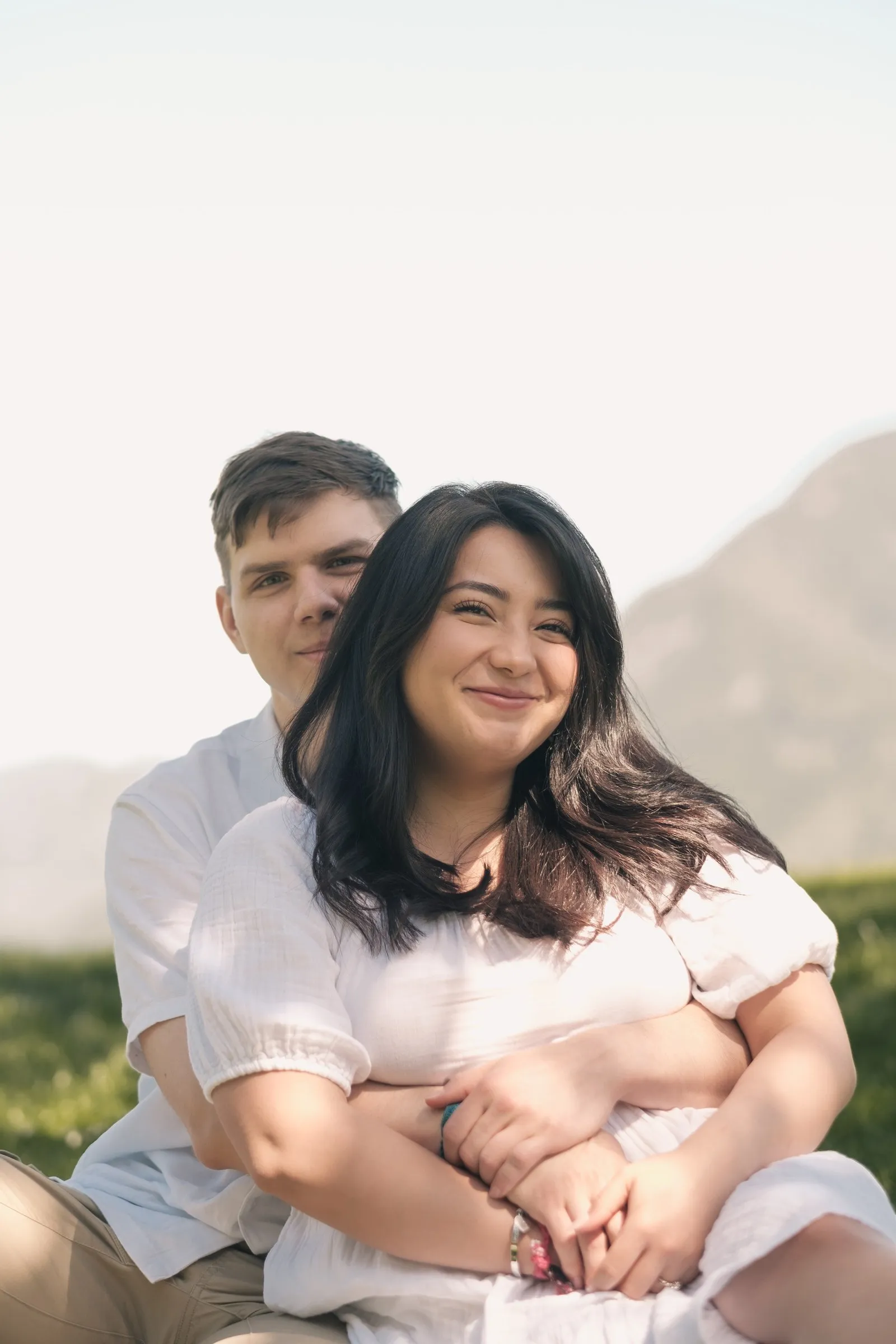 Engagement shot in Cleveland Dam, North Vancouver